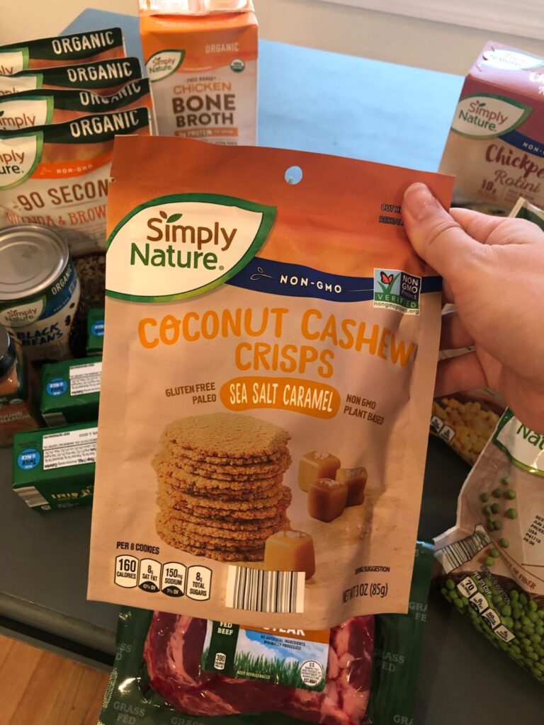 coconut cashew crisps