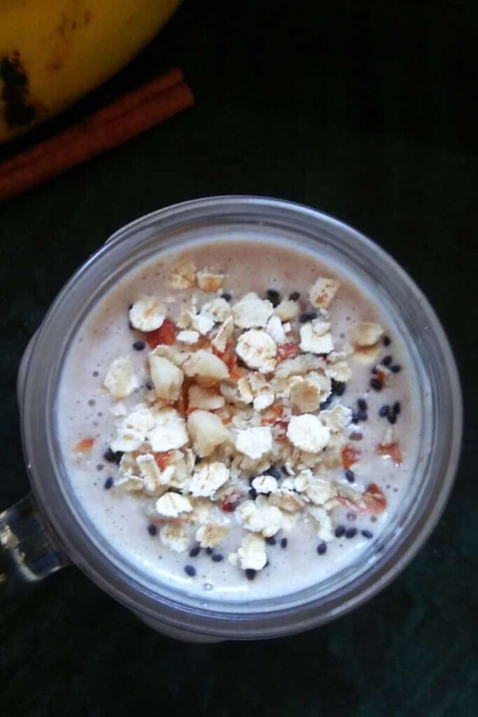 easy oats banana smoothie