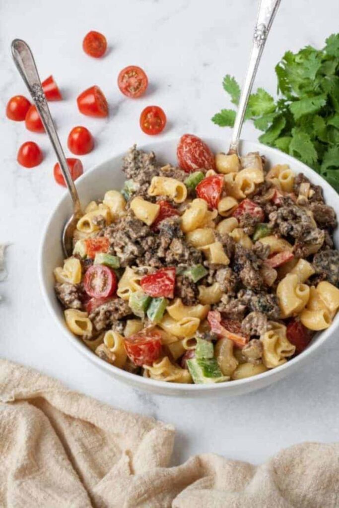 gluten free taco pasta salad