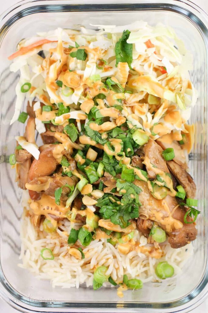 honey teriyaki chicken and rice