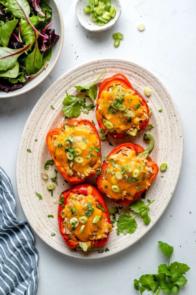 buffalo tuna melt stuffed peppers