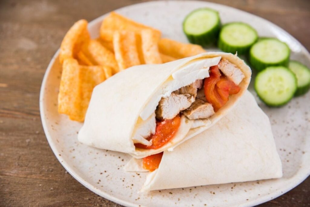 grilled chicken wrap