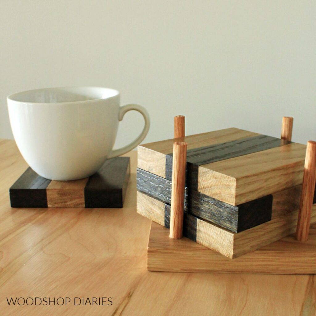 drink coasters from scrap wood